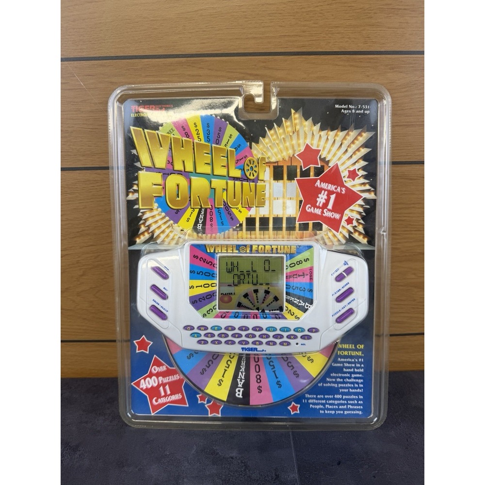 VTG Wheel Of Fortune by Tiger Handheld Electronic Gaming System-NEW in Box